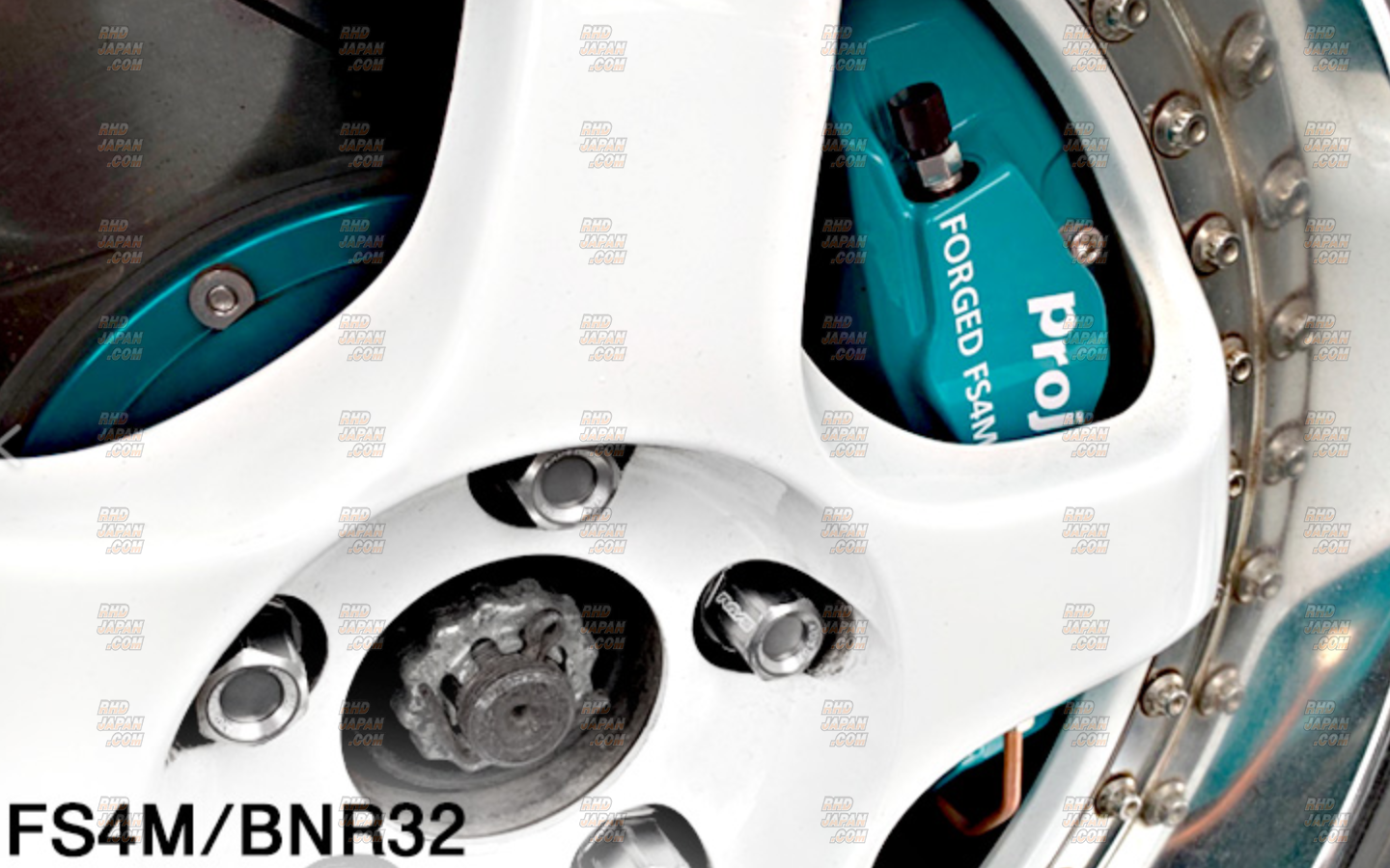 Project Mu Forged Street Caliper Brake Kit 4Pistons x 2Pads FS4M